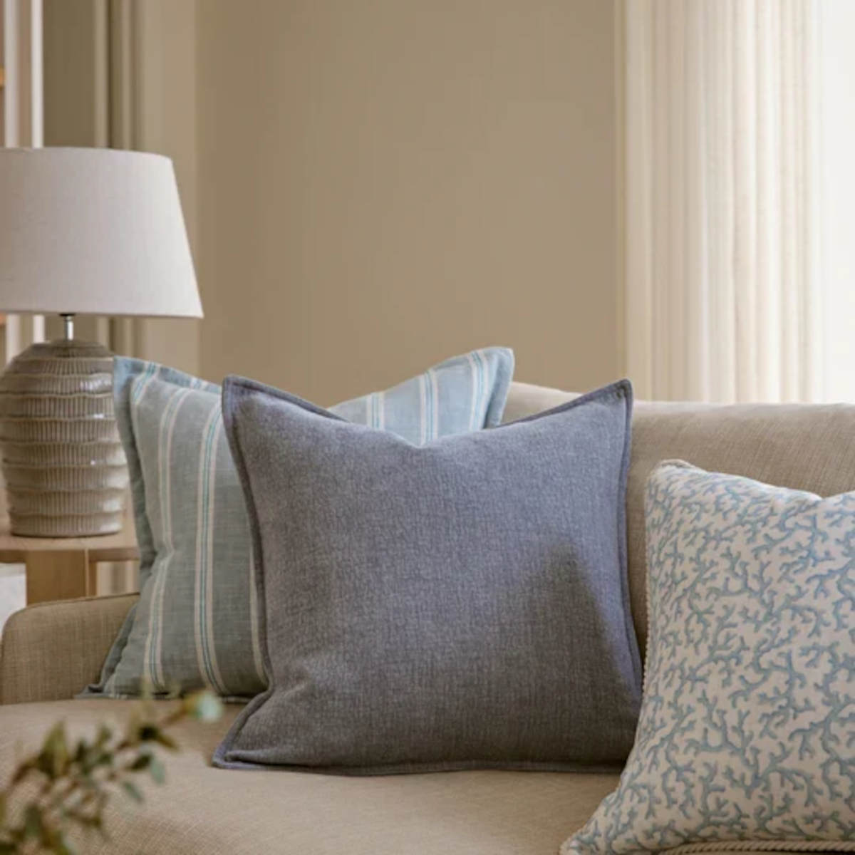 Madras Link Blake Cushion Soft Blue 50cm | Minimax