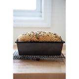 Brunswick Bakers Pre-Seasoned Cast Iron Bread Loaf Baking Pan | Minimax - with bread