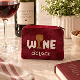 Coast to Coast Home WineTime Beaded Coin Purse Russet 12x9cm