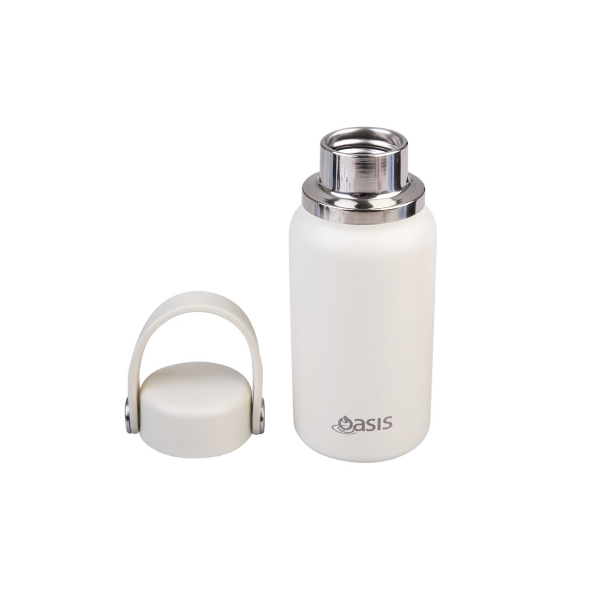 Oasis Stainless Steel Double Wall Insulated Mini Bottle Alabaster 200ml
