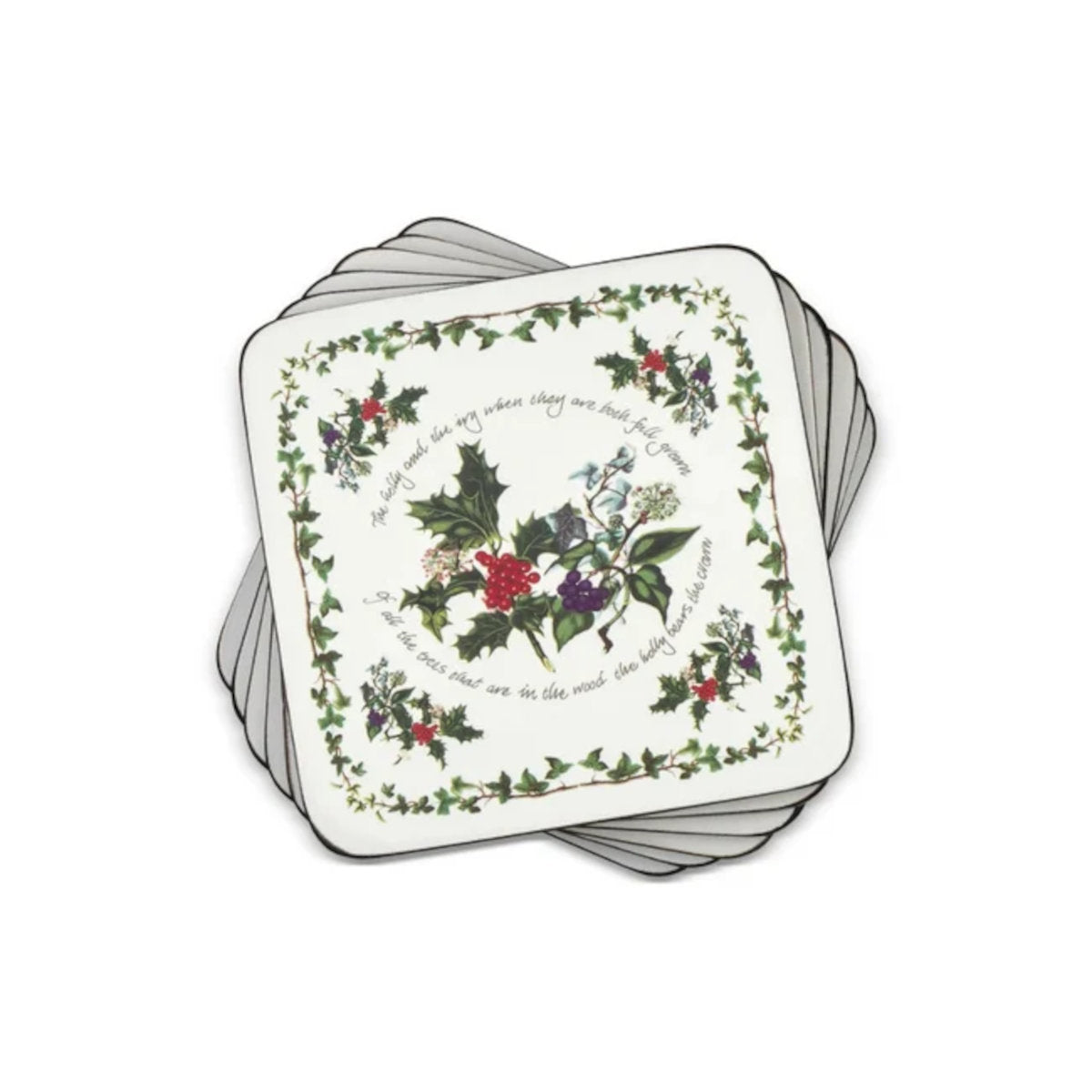Portmeirion Holly & Ivy Coaster Set of 6 | Minimax