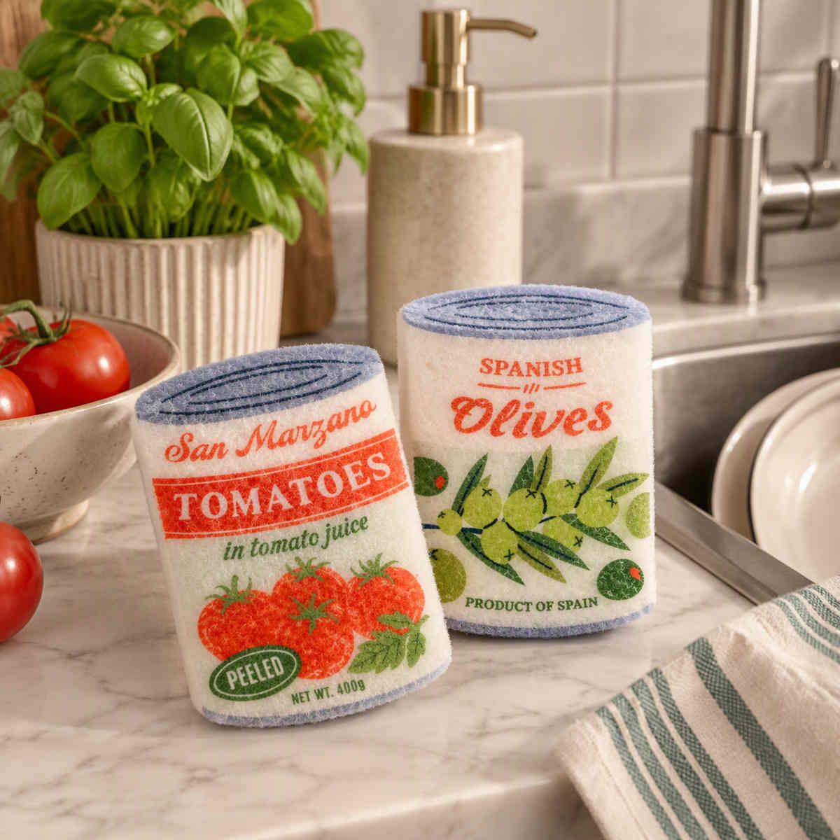 Assemble Tomato & Olive Scouring Pads (Set of 2)