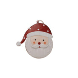 Noel Mixed Metal Santa Decorations Set of 4