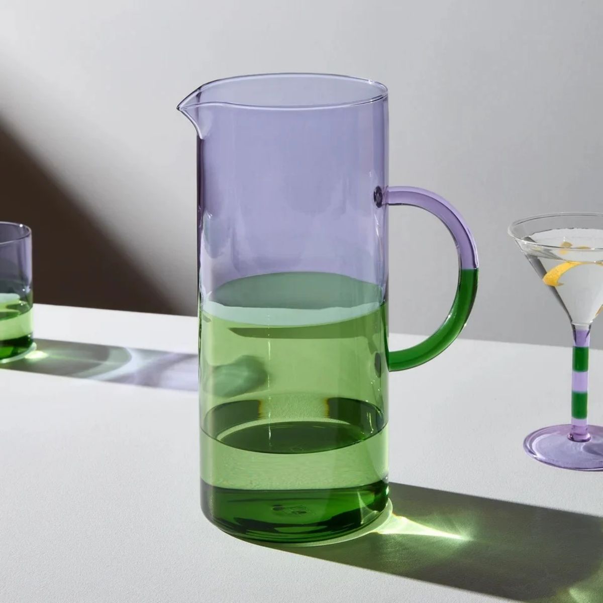 Fazeek Two Tone Pitcher Lilac Green 2.1L