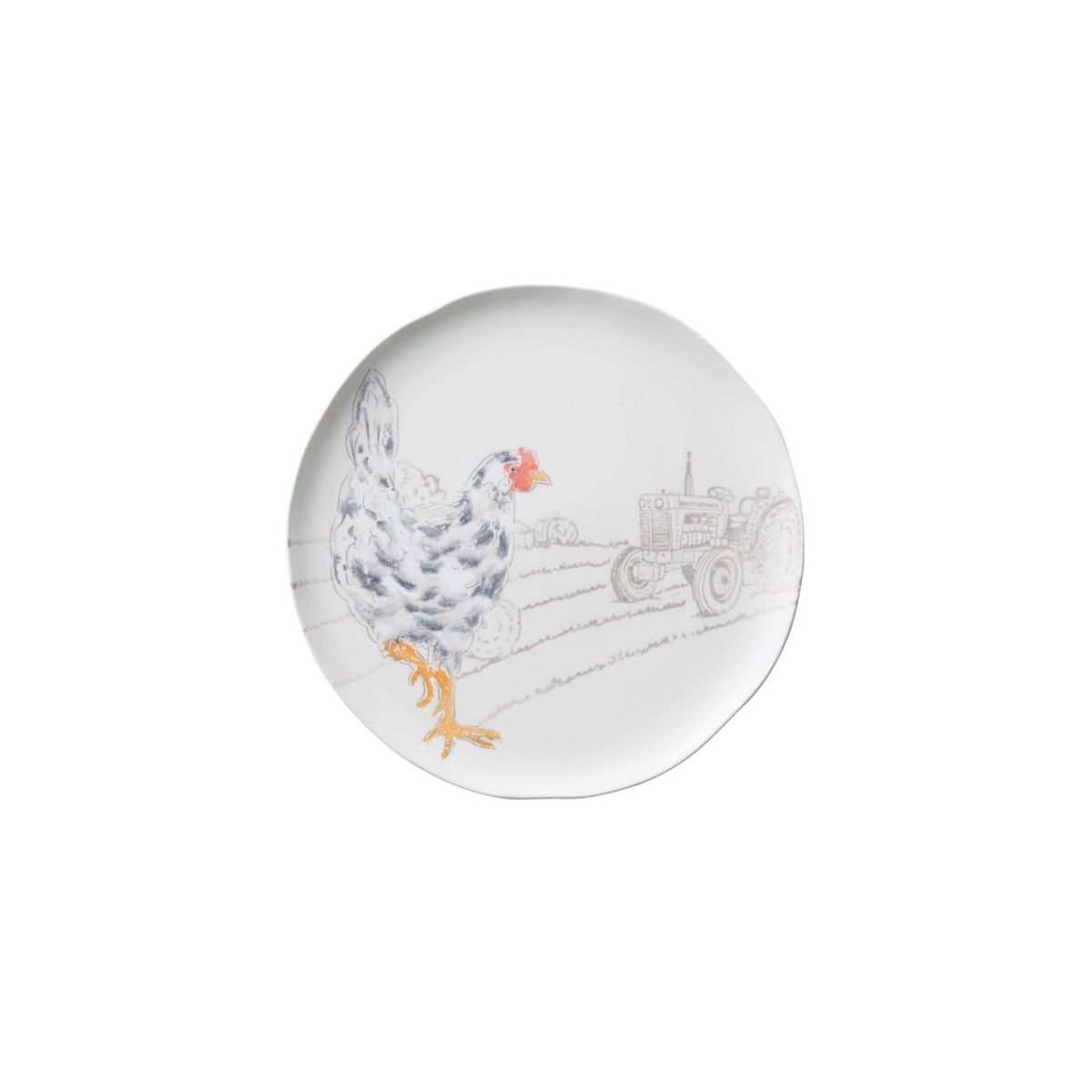 Ceramiche Fabbro Hen Tractor Plate 29cm | Minimax