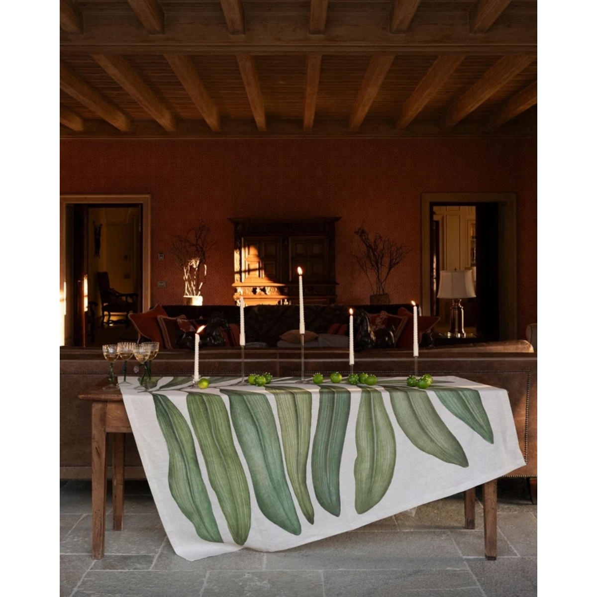 Tessitura Toscana Telerie Tamarindo Tablecloth 170x360cm