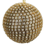 Gold Rhinestone Bauble 10cm | Minimax