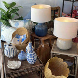 Madras Link Keaton Ceramic Lamp Dark Blue 57cm