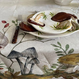 Tessitura Toscana Telerie Grifola Linen Tablecloth Mushroom 170x360cm
