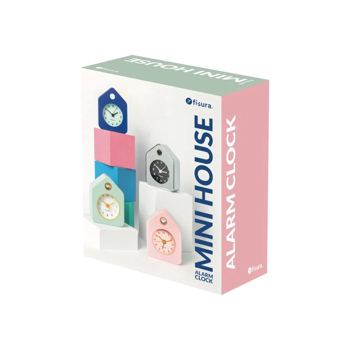 French Bazaar Mini House Metal Alarm Clock Pink | Minimax