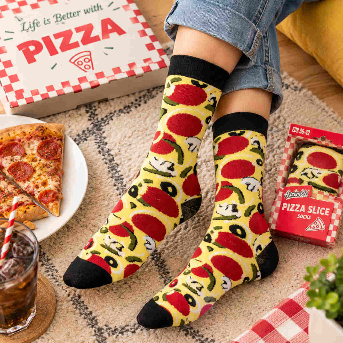 Assemble Pizza Slice Socks EUR36-42