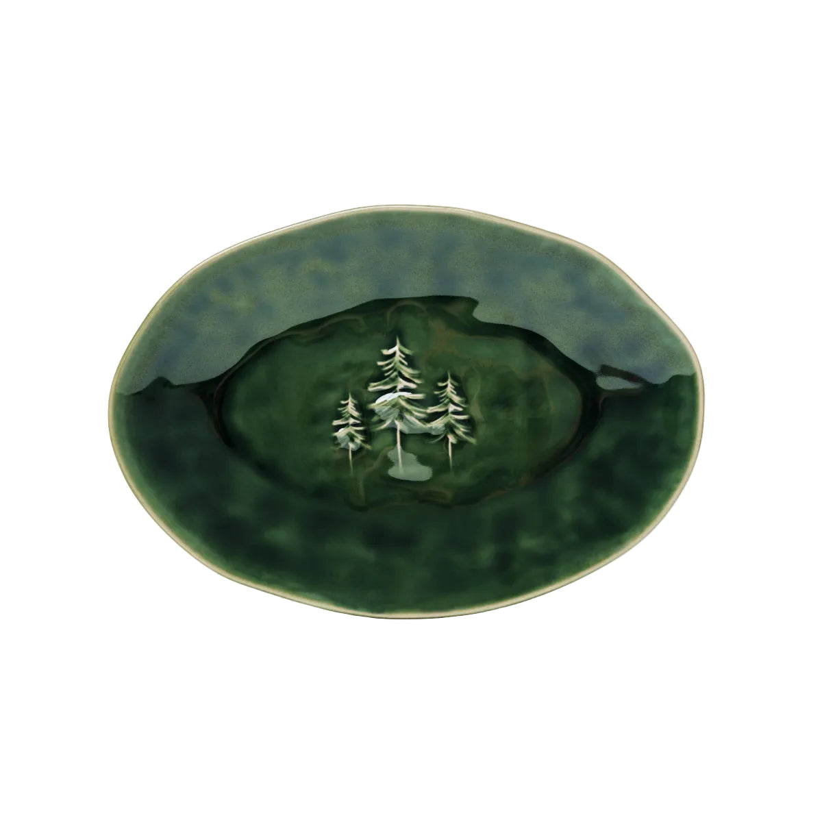 Casero Noel Stoneware Festive Tree Oval Platter 30x21cm | Minimax