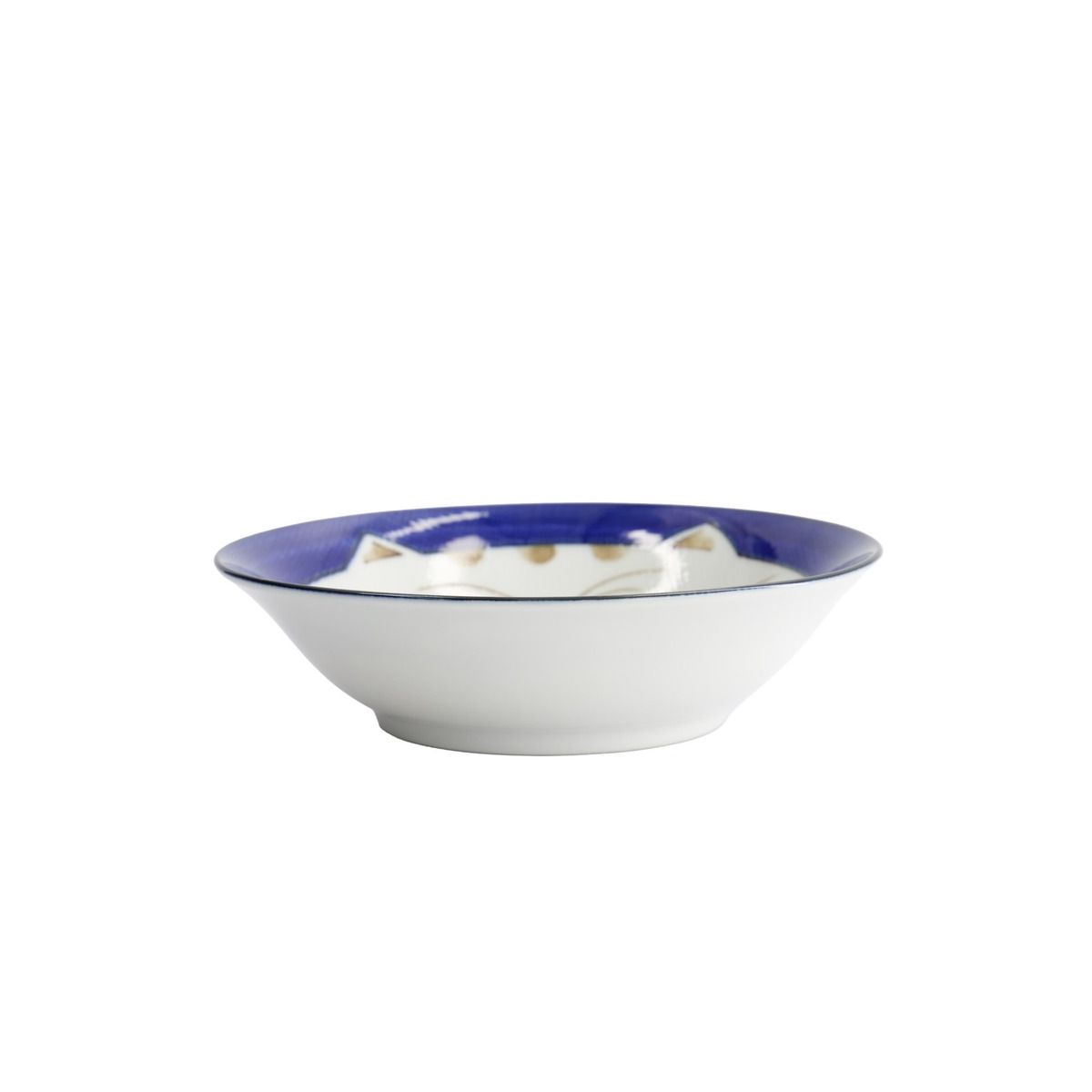 Tokyo Design Kawaii Neko Cat Bowl Blue 16.5x5cm