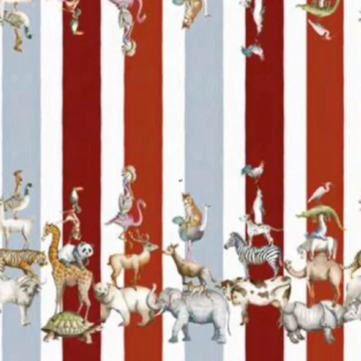 Tessitura Toscana Telerie Brema Animal Stripes Linen Tablecloth 170x310cm