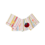 Kip&Co Bellissimo Stripe Embroidered Napkin 45cm Set of 4