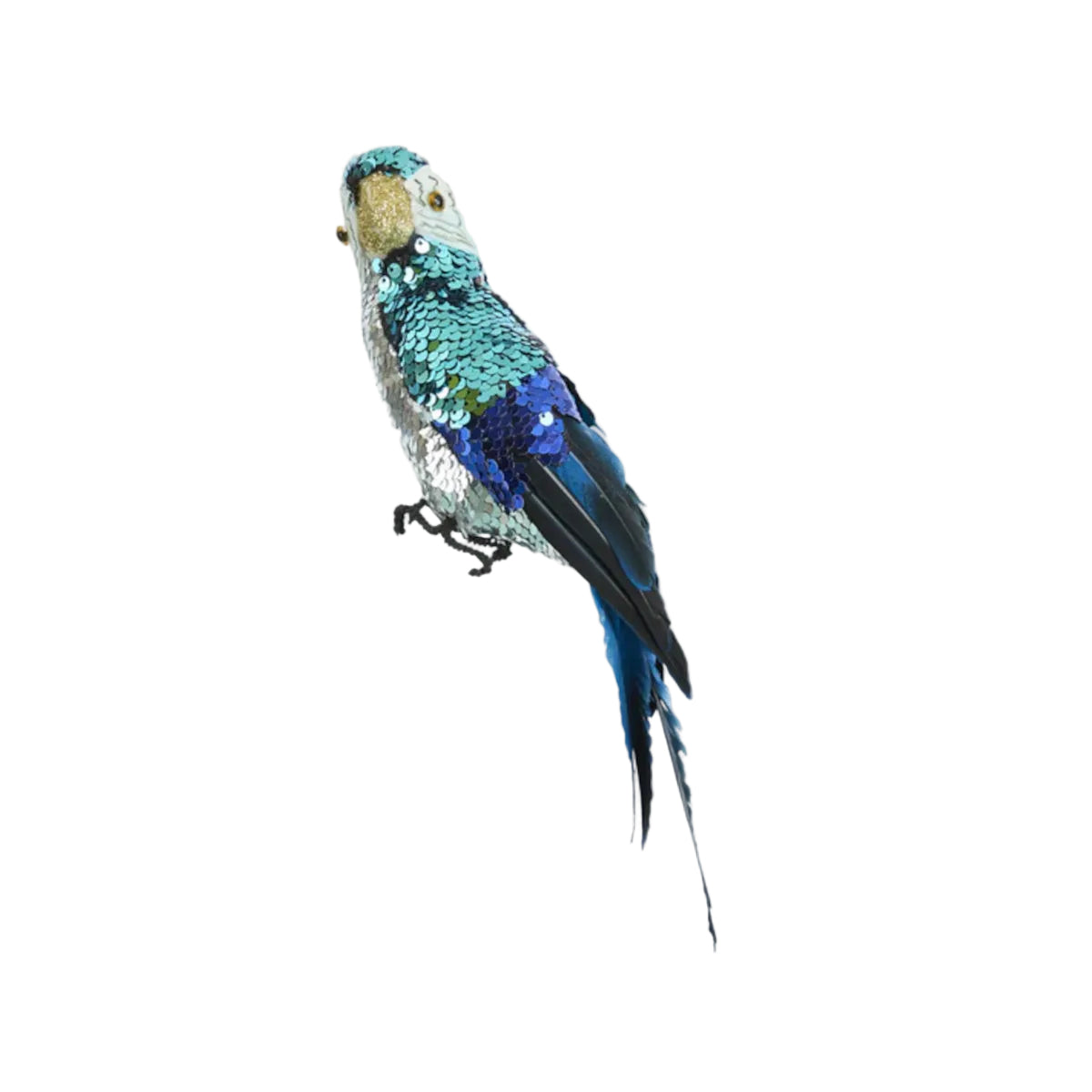Vixen & Velvet Donatella Sequin Parrot Blue 32cm | Minimax