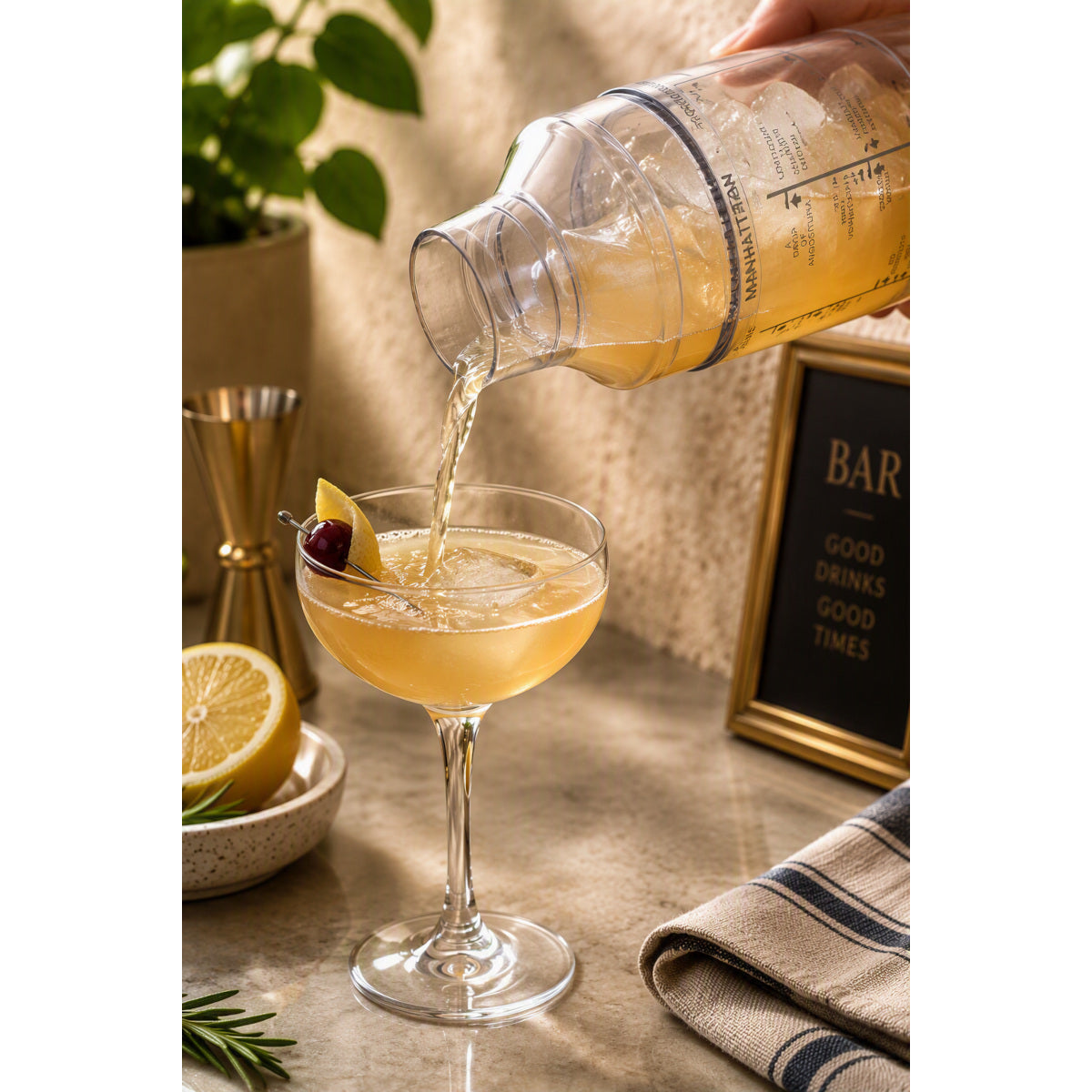 BarCraft Cocktail Shaker Acrylic 700ml