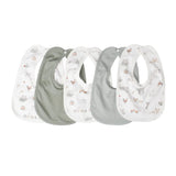 Little Linen Farmyard Lamb Jersey Bib Pack of 5 | Minimax