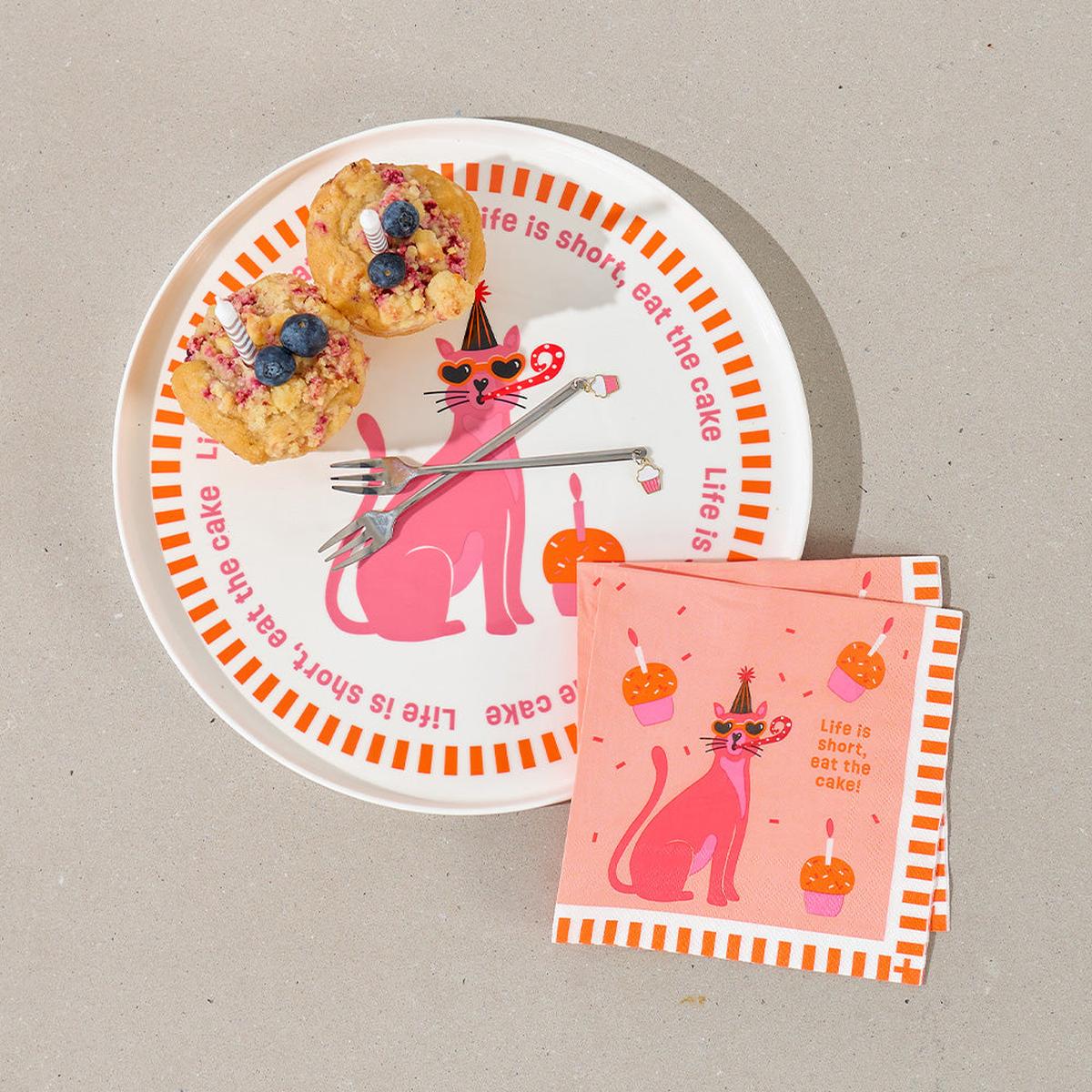 Annabel Trends Serving Plate - Life is Short, Eat The Cake | Minimax