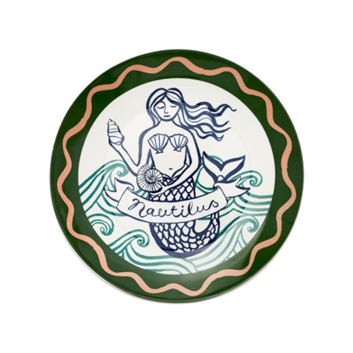 Porto Nautilus Side Plate Siren 20cm