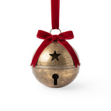 Noel Jingle Velvet Round Bell Gold 24.5cm