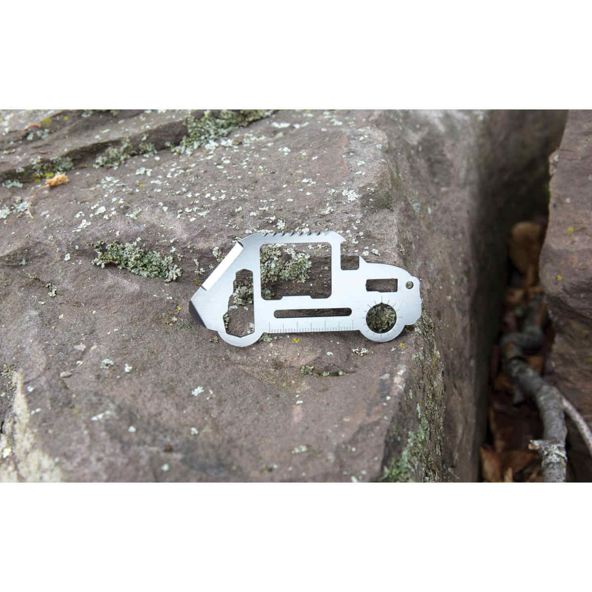 Kikkerland Stainless Steel Car Shaped Survival Mult-tool Silver | Minimax
