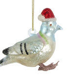 Florabelle Pigeon Santa Hat Hanging Decoration 10cm | Minimax