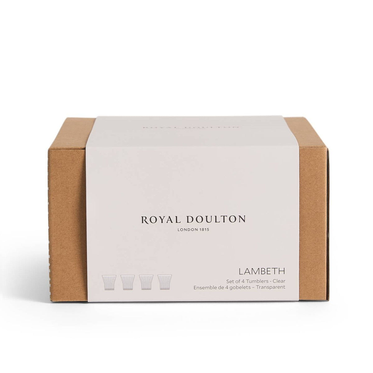 Royal Doulton Lambeth Tumbler Clear 300ml (Set of 4) | Minimax
