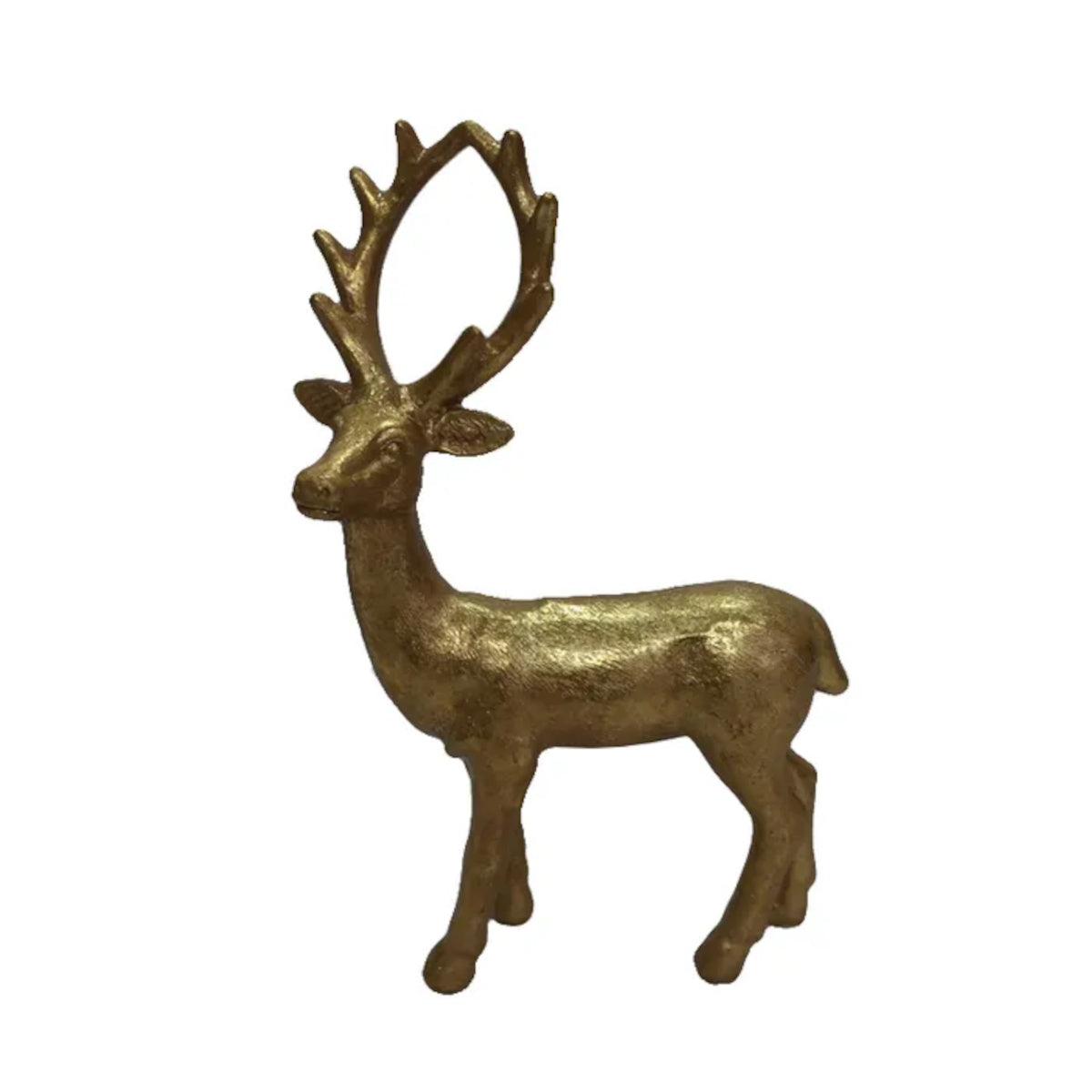 Gala Standing Deer Polyresin Gold 25cm | Minimax
