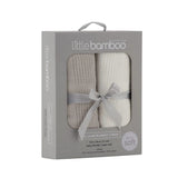 Little Bamboo Baby Cellular Blanket Stone Grey (Pack of 2) | Minimax