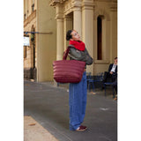 Base Supply Cloud Take It Base Shoulder Bag Burgundy 56x35x18cm