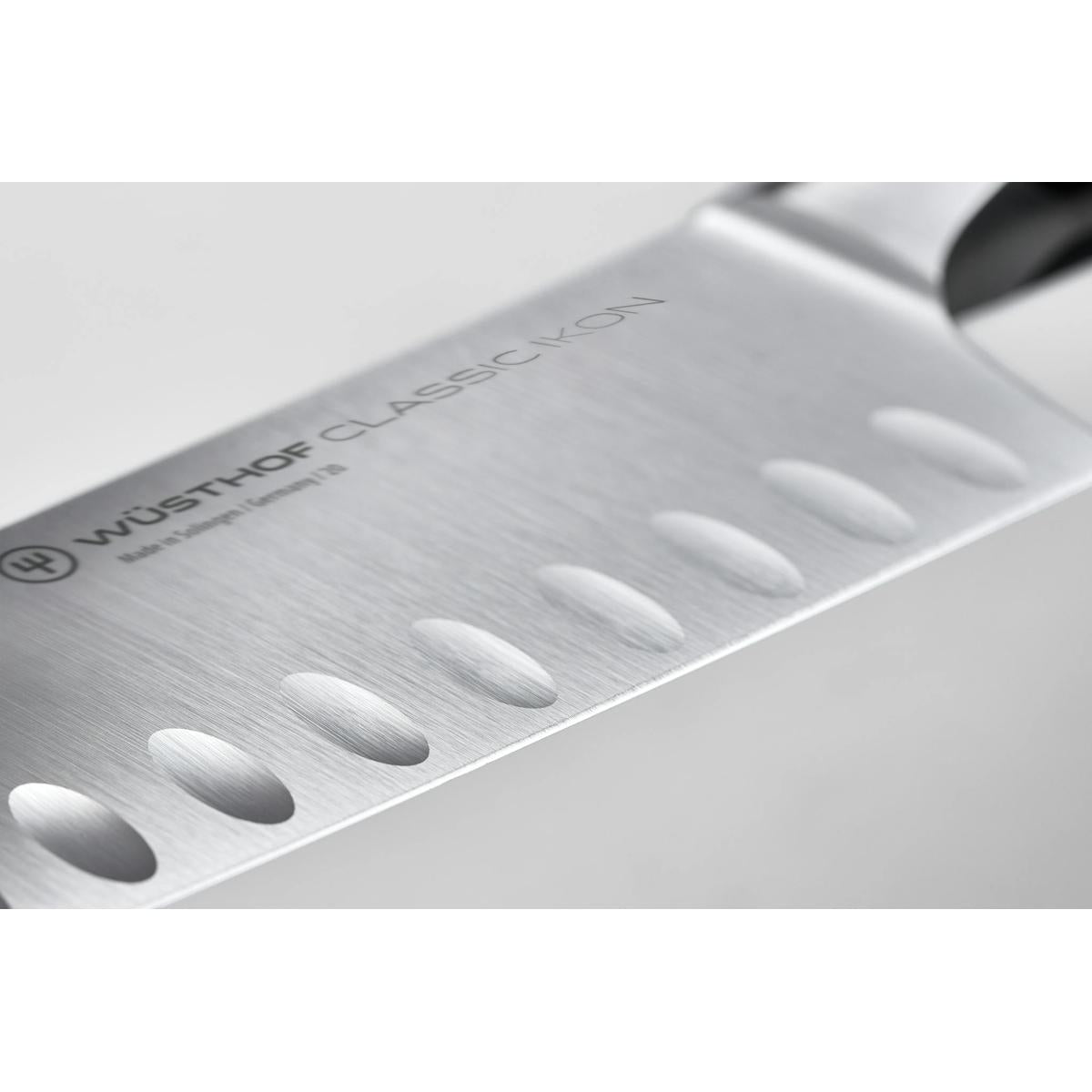 Wusthof Classic Ikon Black Santoku Knife 17cm