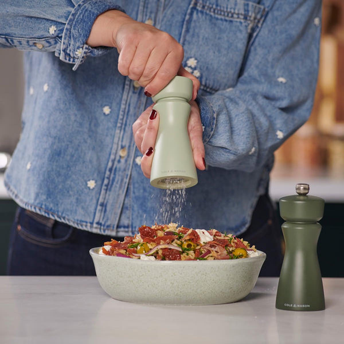 Cole & Mason Kenton Salt & Pepper Mill Sage | Minimax
