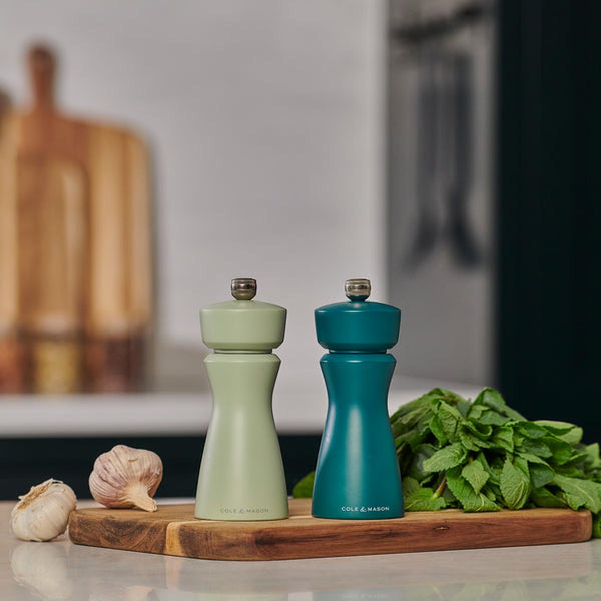 Cole & Mason Kenton Salt & Pepper Mill Sage | Minimax