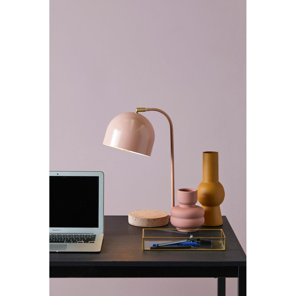 Amalfi Bells Desk Lamp Pink & White 23x18x44cm