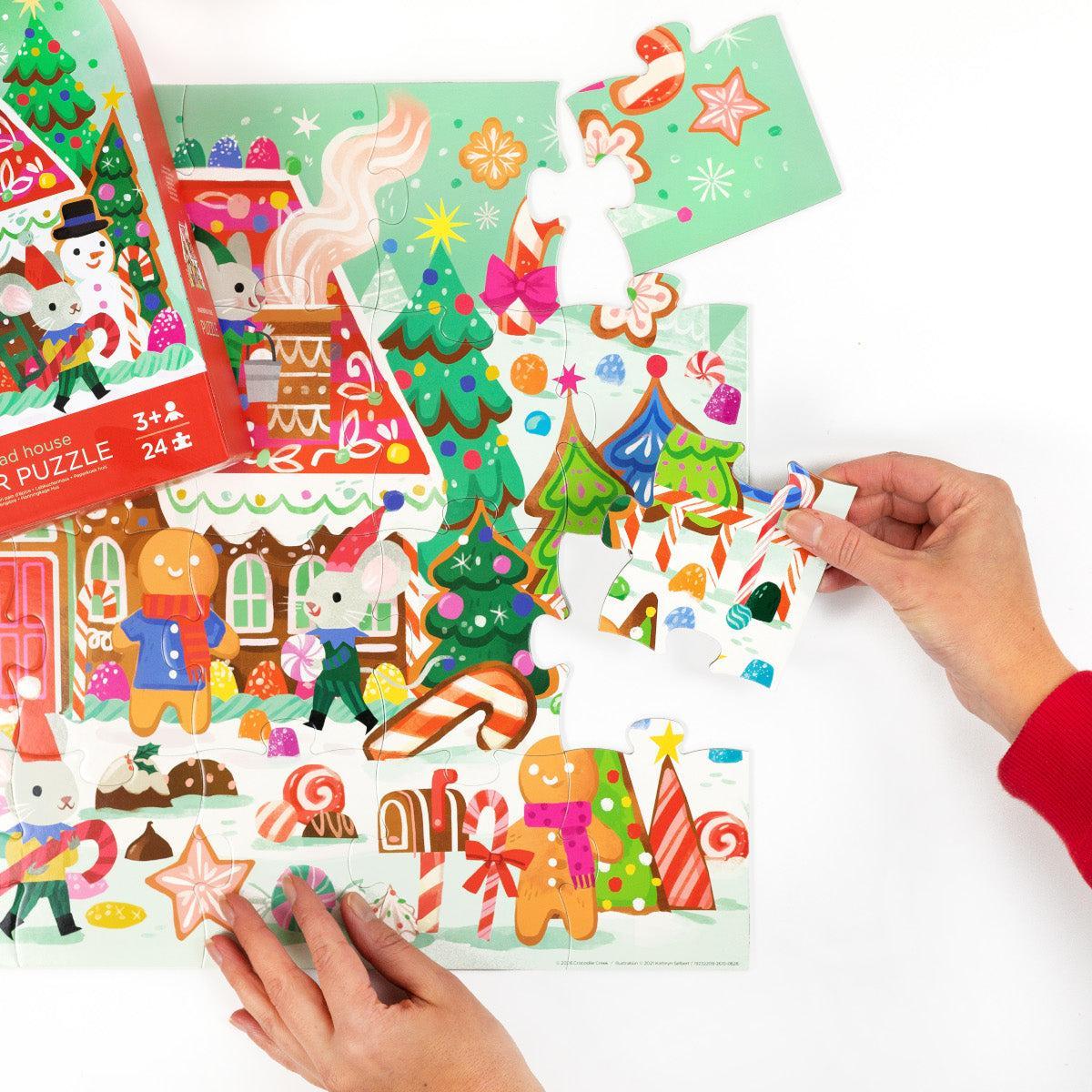 Crocodile Creek Classic Floor Puzzle Gingerbread House 24 Piece | Minimax