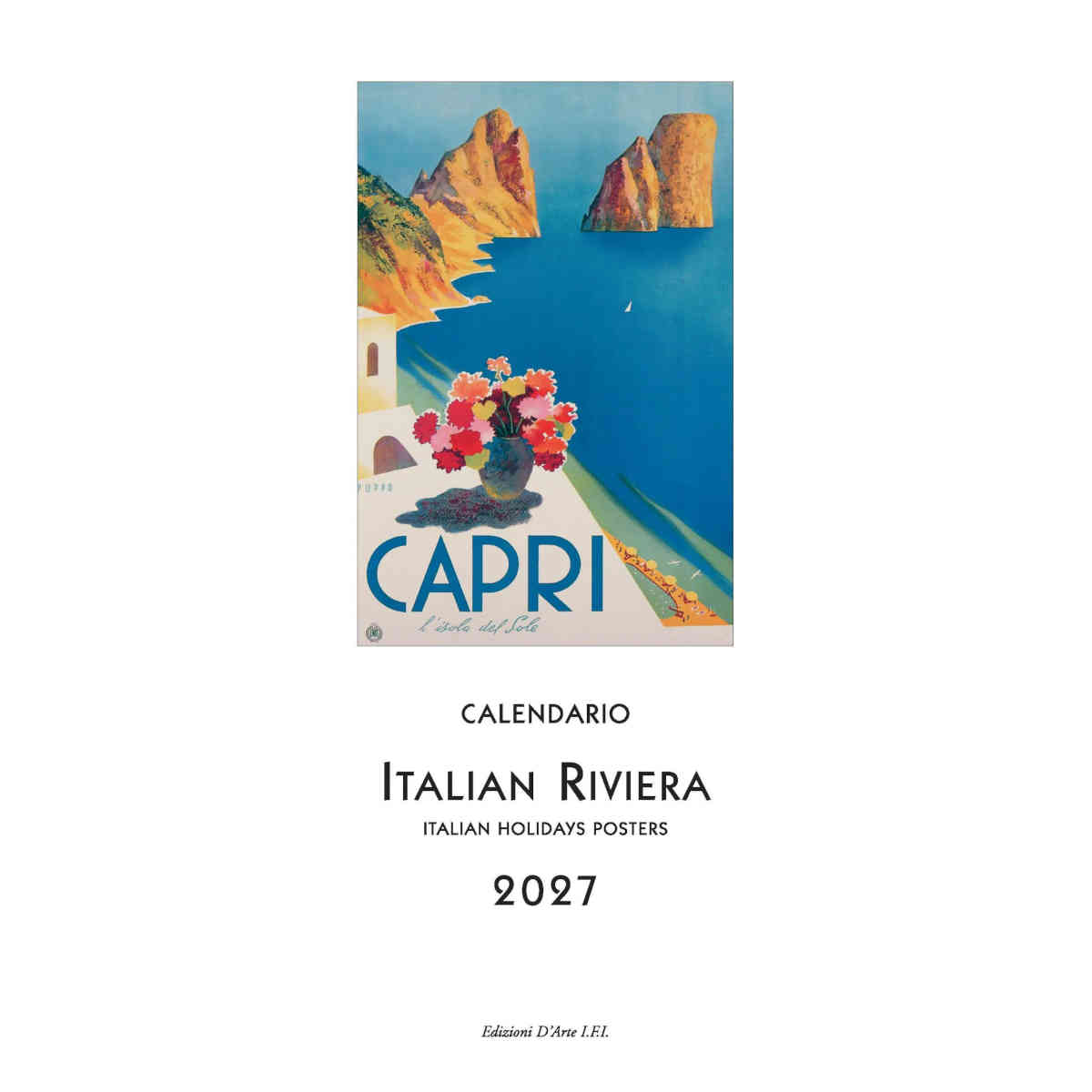 The Paperie Italian Riviera 2027 Slim Wall Calendar | Minimax