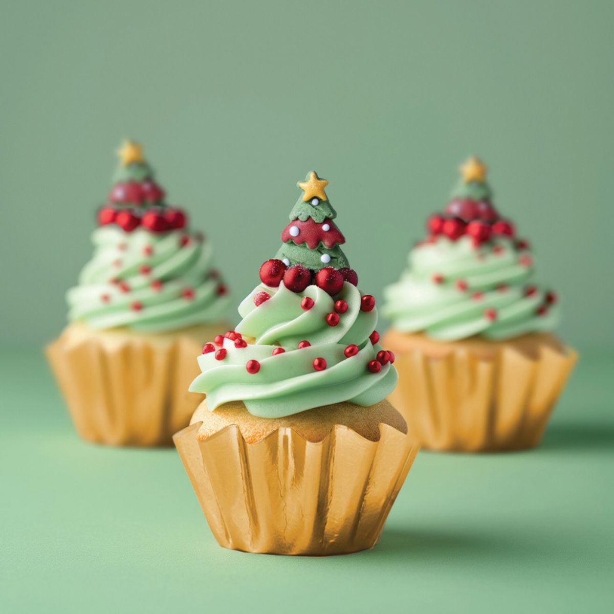 Sprinks Icing Decorations Christmas Trees 8 Pieces