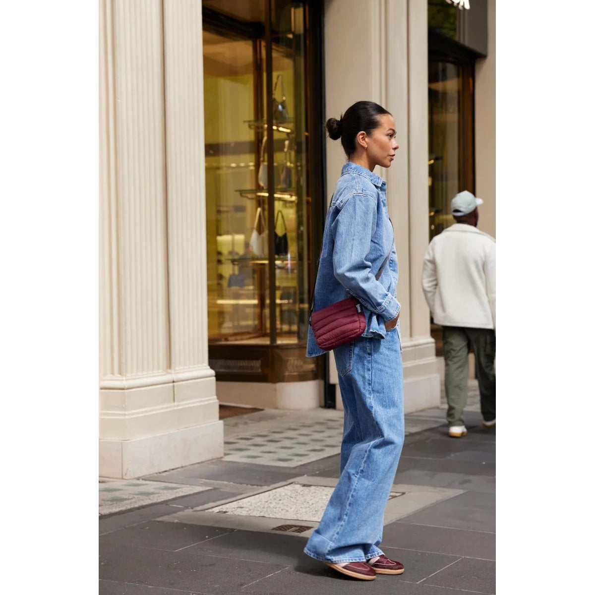 Base Supply Cloud Burgundy Crossbody Bag Mini Base