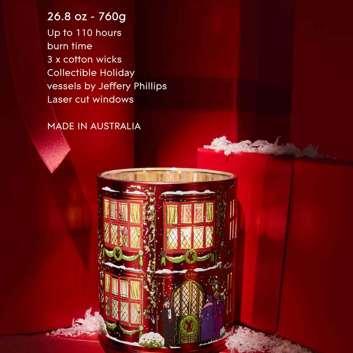 Glasshouse Fragrances Night Before Christmas Candle 760g