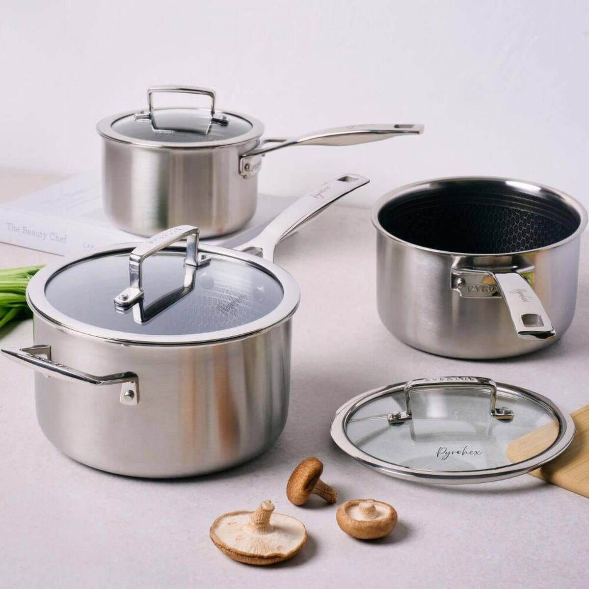 Pyrolux Pyrohex Saucepan Set (3 piece) | Minimax
