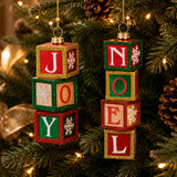 RAZ Joy/Noel Stack Decoration 2 Assorted 12cm (Price per item)