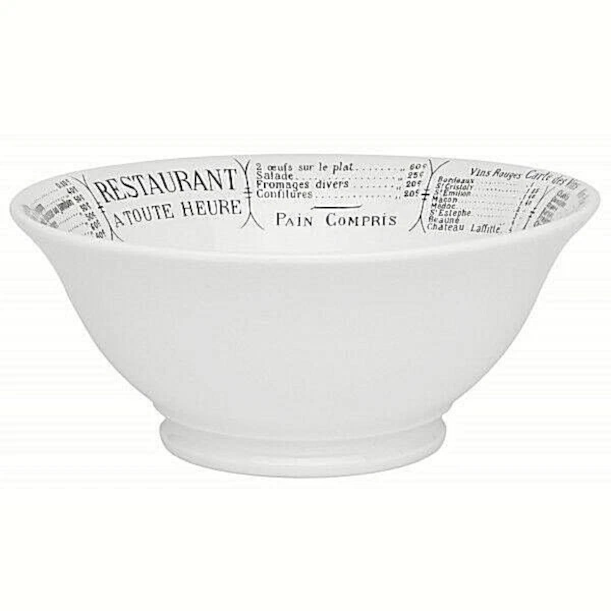 Pillivuyt Brasserie Footed Salad Bowl 24.5cm