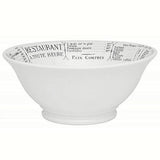 Pillivuyt Brasserie Footed Salad Bowl 24.5cm
