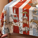 Tessitura Toscana Telerie Brema Animal Stripes Linen Tablecloth 160x230cm