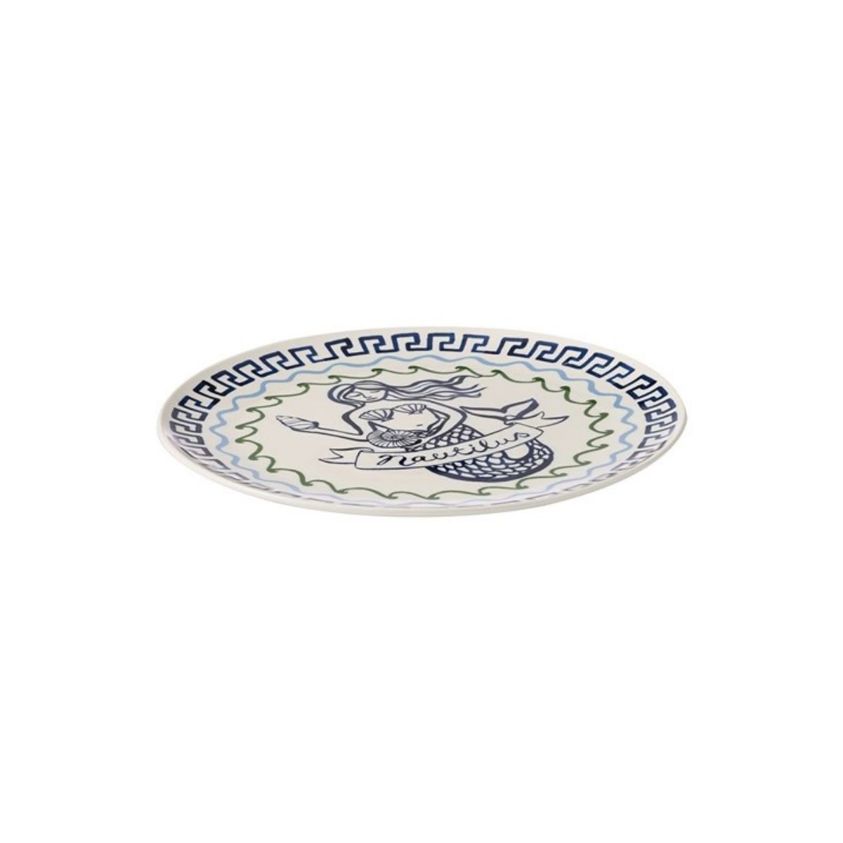 Porto Nautilus Round Serving Platter Siren 32cm