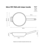 Scanpan Elektra Frypan with Helper Handle 32cm