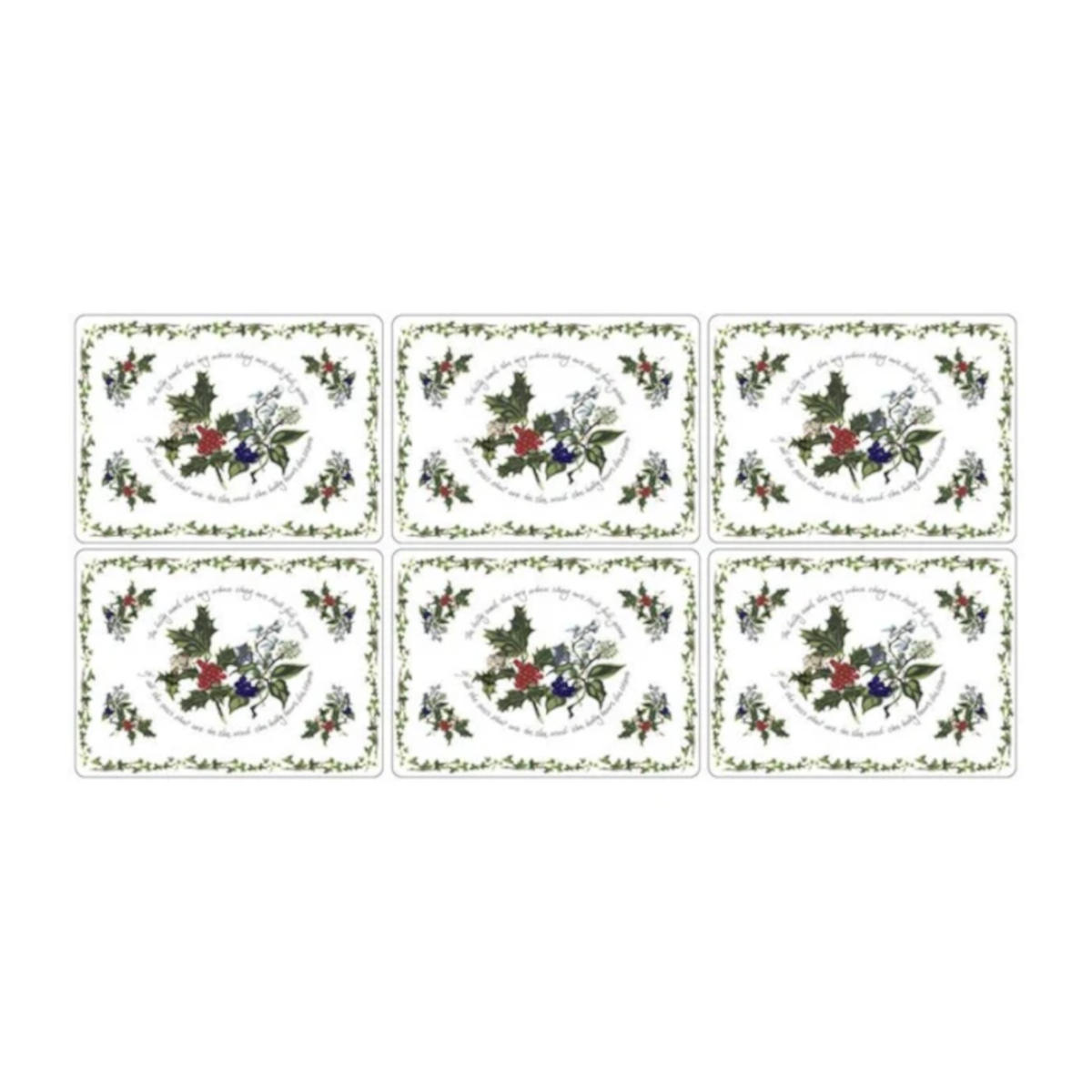 Portmeirion Holly & Ivy Placemat Set of 6 | Minimax