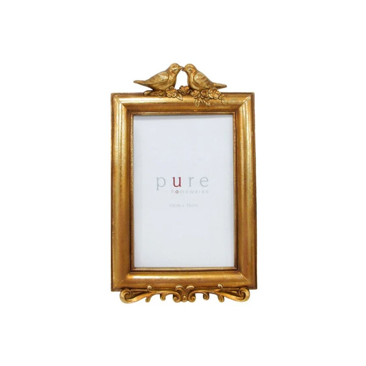 Swing Gifts Dubois Resin Bird Photo Frame Gold 14x22cm