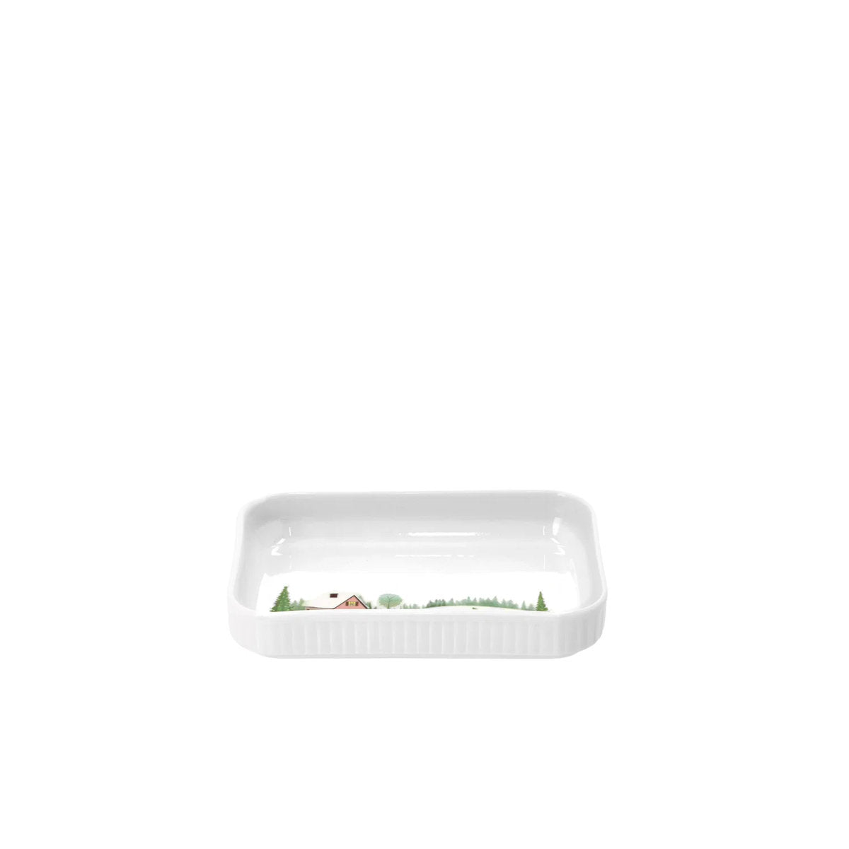 Pillivuyt Vinter Platter Plisse Dish Rectangular 18x12cm